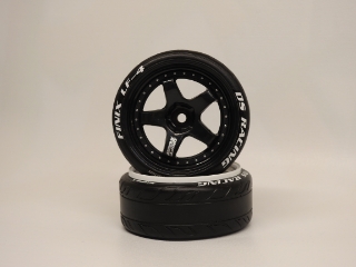 Picture of Wheel Triple Black with Silver Rivets